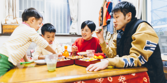 Many people under a kotatsu